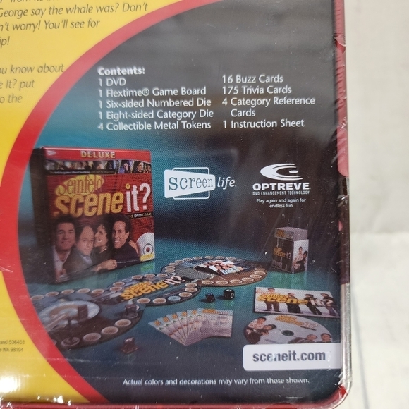 Scene It Deluxe DVD Seinfeld Edition Metal Tin  New - Picture 10 of 10